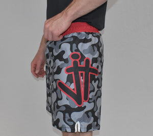 New Red Camo Shorts