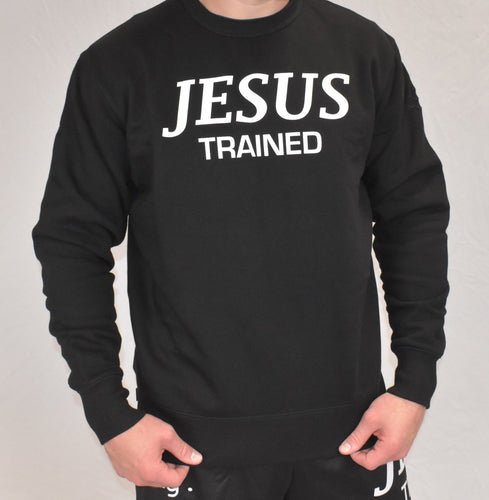 Jesus Trained Sweatshirt Black & White