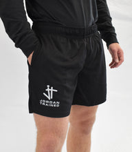Load image into Gallery viewer, New Black Jordan Trained Mesh Shorts