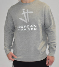 Load image into Gallery viewer, New Grey Jordan Trained Crewneck