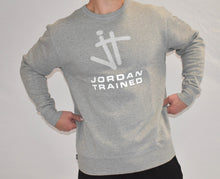 Load image into Gallery viewer, New Grey Jordan Trained Crewneck