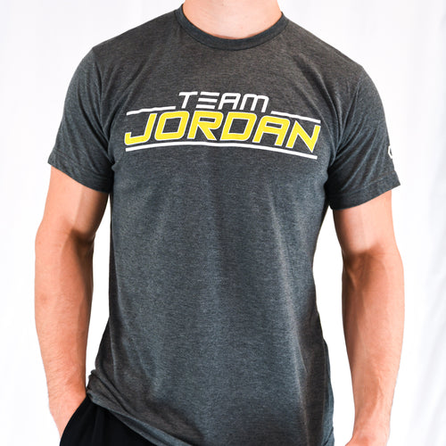 Team Jordan Grey and Yellow T-Shirt (Clearance 55% OFF)