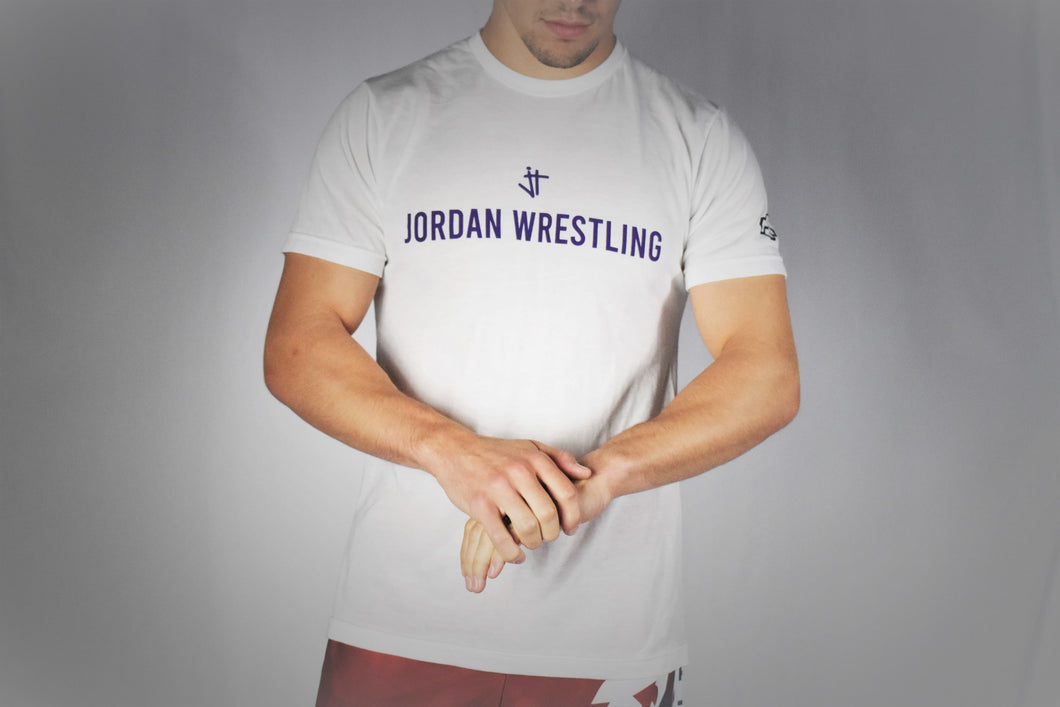 White/Purple Jordan Wrestling