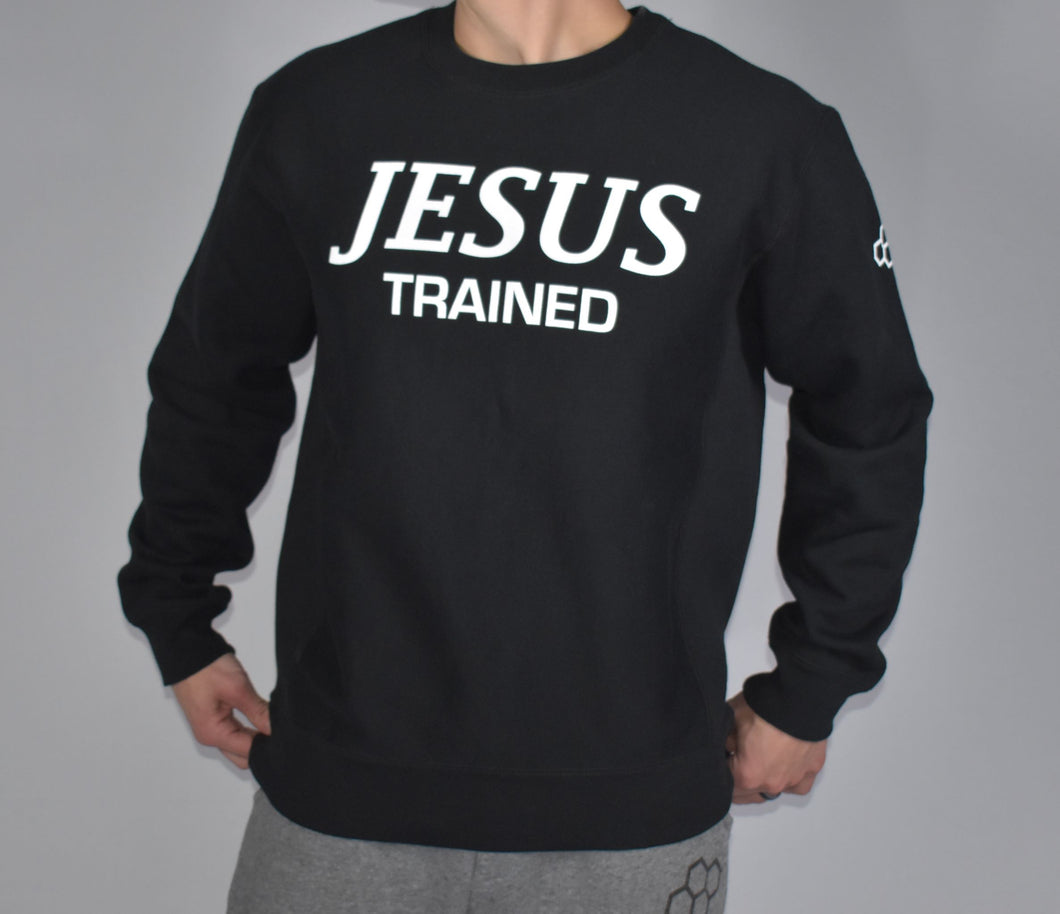 Jesus Trained Sweatshirt Black & White